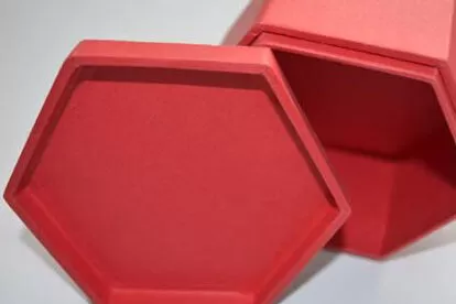 胶坯六角盒